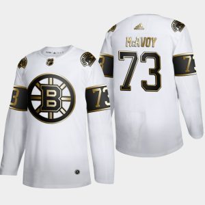 Herren Boston Bruins Eishockey Trikot Charlie McAvoy #73 Golden Edition Weiß Authentic